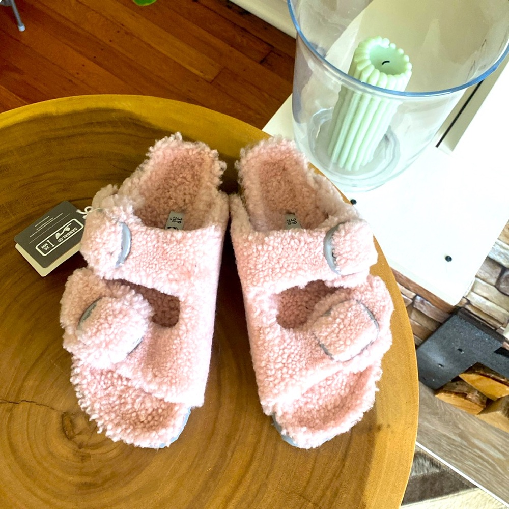 ๐ Birkenstock Papillo Arizona Big Buckle Teddy Shearling Sandal - Picture 3 of 10